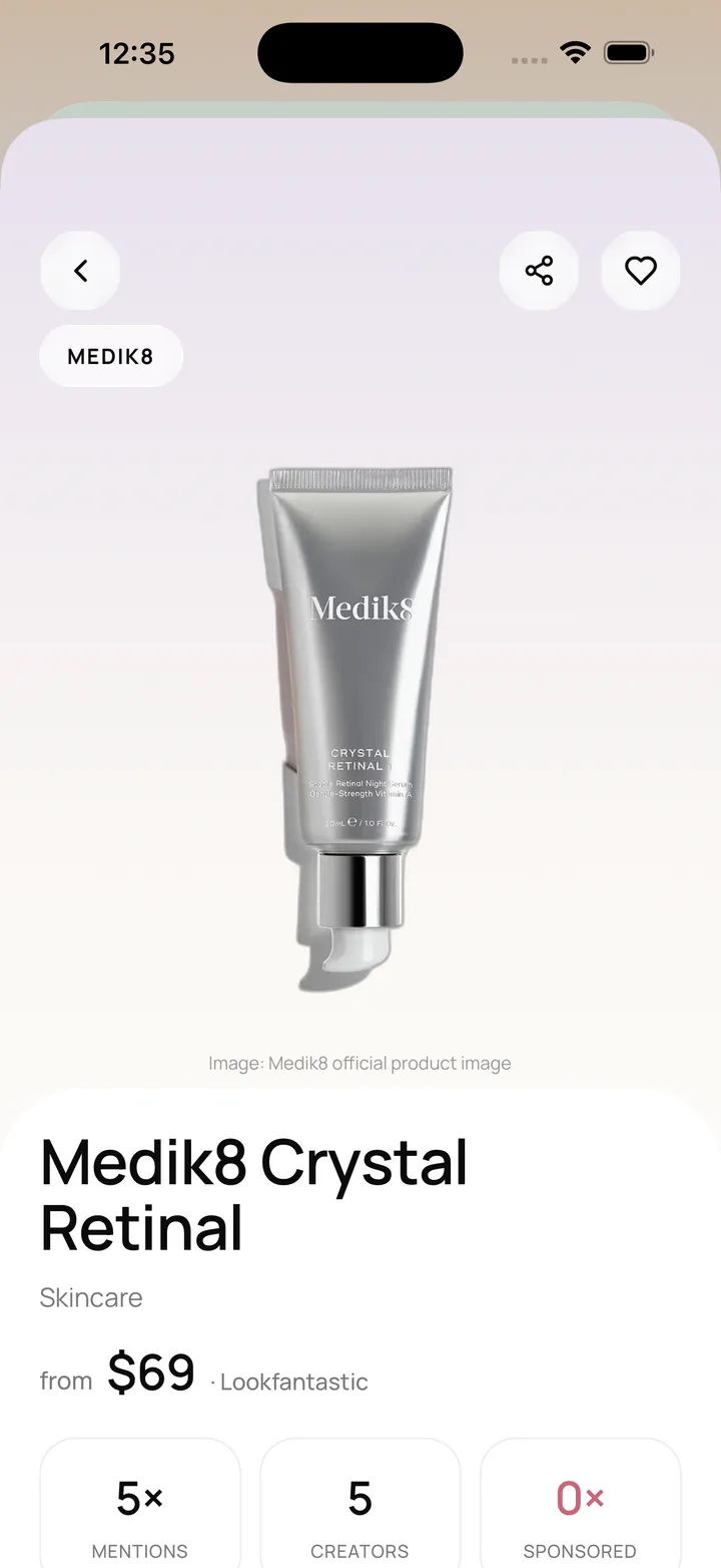 Product detail in Mentioned